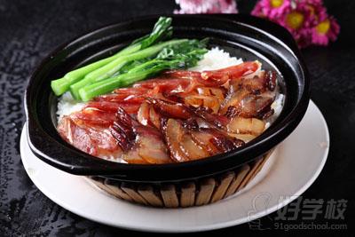 窝蛋牛肉煲仔饭,黄鳝煲仔饭,鼓汁排骨煲仔饭,冬菇滑鸡煲仔饭,青椒肉丝