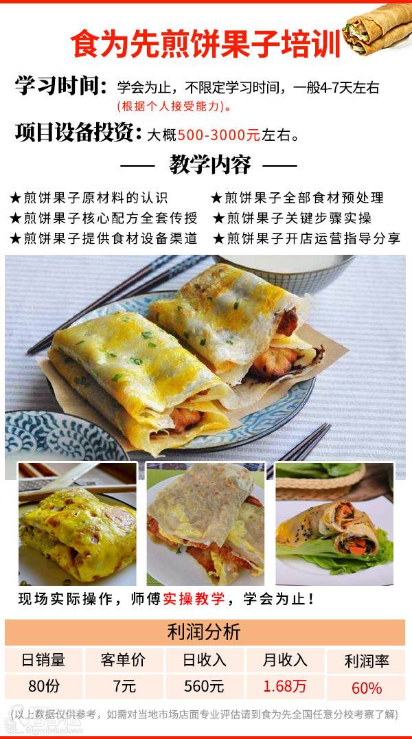 煎饼果子技术培训课程