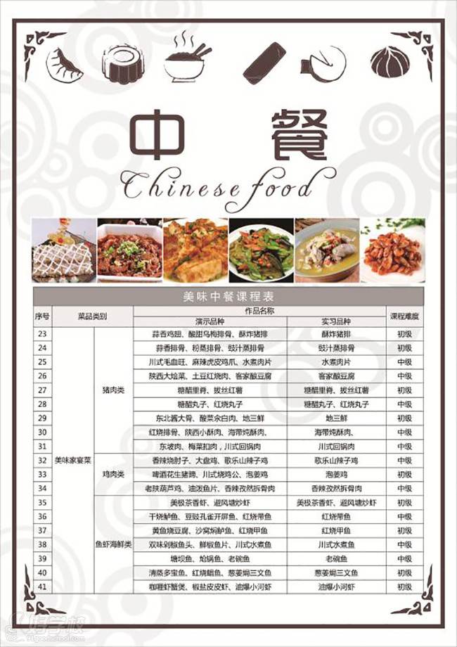 中餐食谱