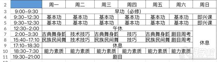 教学安排