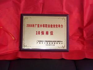 广东省对外贸易职业技术学校2008年十强单位