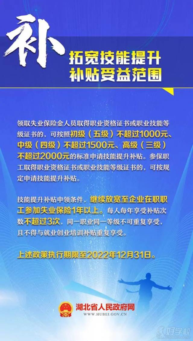 武漢市職業(yè)技能培訓補貼受益范圍