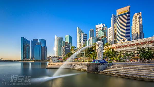 新加坡地标建筑鱼尾狮