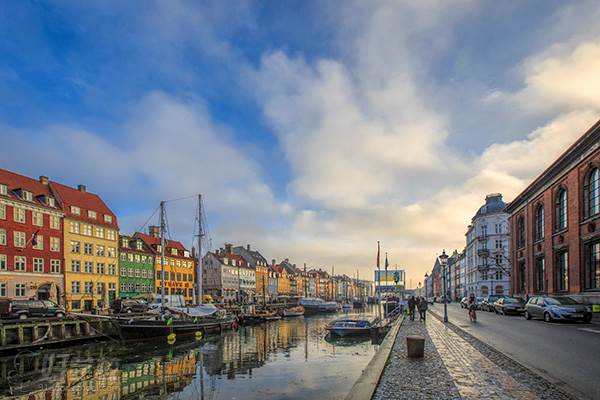 丹麦哥本哈根城市风光