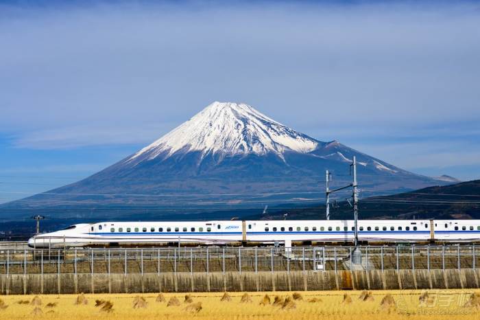 富士山和新干线列车