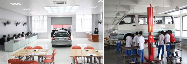 汽车营销实训室、汽车整车检测室