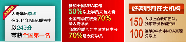 深圳太奇MBA培训学校荣誉