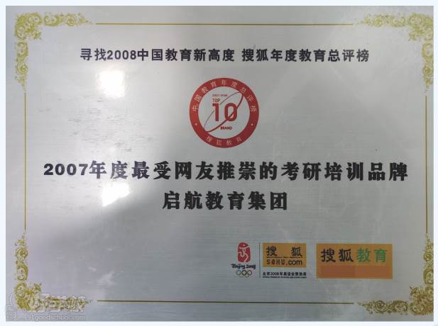 2007年度最受網(wǎng)友推崇的考研培訓(xùn)品牌