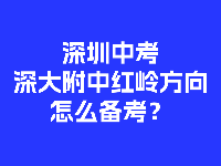 深圳中考深大附中、红岭方向怎么备考？