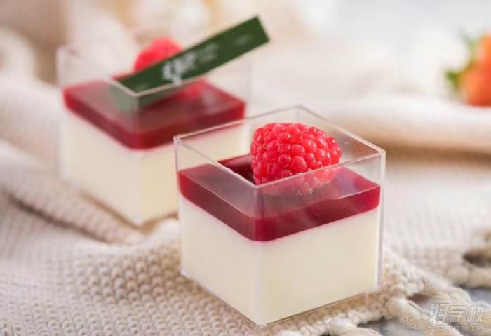 意式树莓奶冻