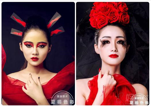 长沙夏杨色彩2015年08月份高级化妆造型作品