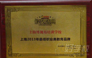 上海2013年佳职业类教育品牌
