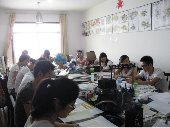 武汉汉武手绘设计培训中心景观环艺班教室实景