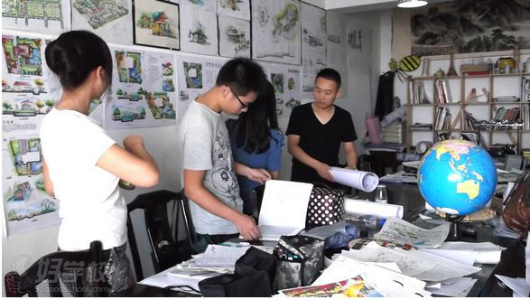 武汉汉武手绘设计培训中心景观环艺班教室实景