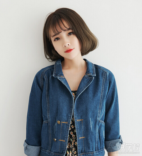 韩式空气刘海短发超适合夏天的发型