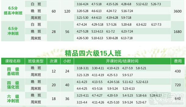 精品四六級15人班