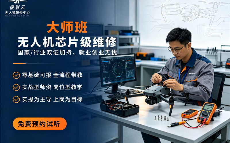成都芯片级无人机维修实训班（大师班）