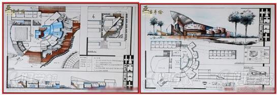 南昌亚当手绘设计工作室学员建筑城规作品