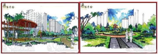 南昌亚当手绘设计工作室学员景观园林设计作品
