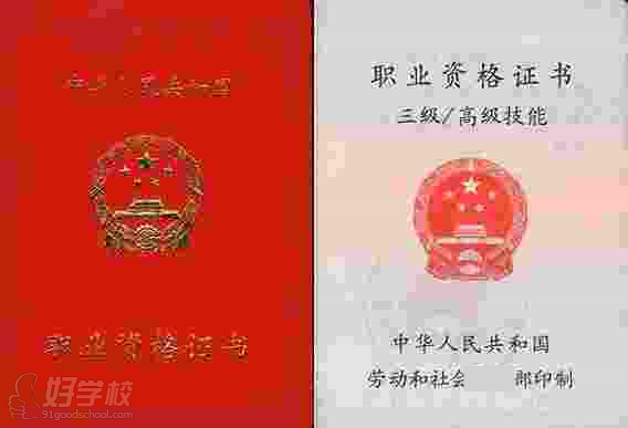 南京邦元教育職業(yè)資格三三級證書樣本