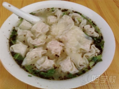 原味小吃學(xué)校餛飩作品