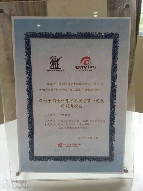 促进中国青少年艺术演艺事业发展特别贡献奖