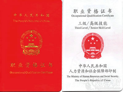 北京盛德教育职业资格证书三级证书样本