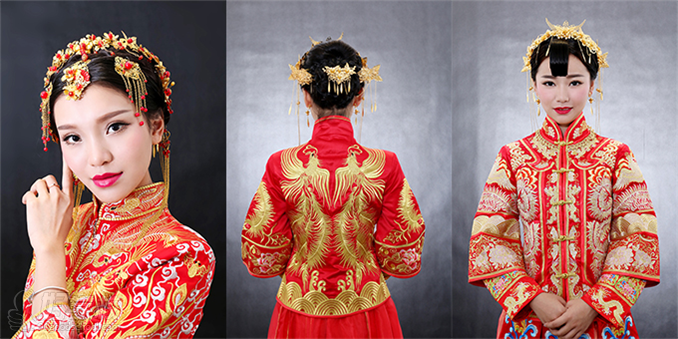 新娘传统妆造型