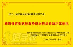 湖南省商务厅家庭服务业龙头企业荣誉