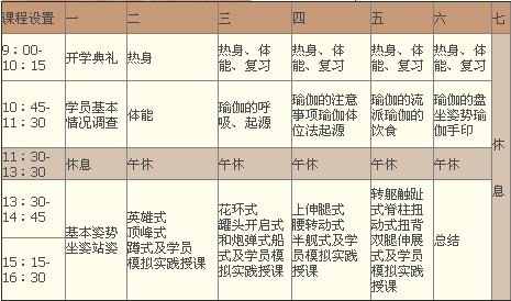 課程設(shè)置