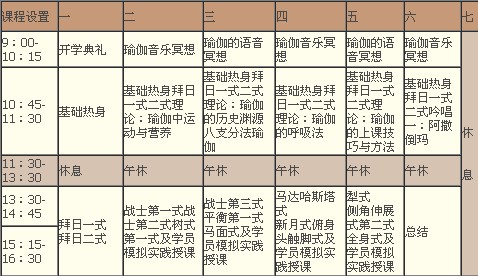 課程設(shè)置