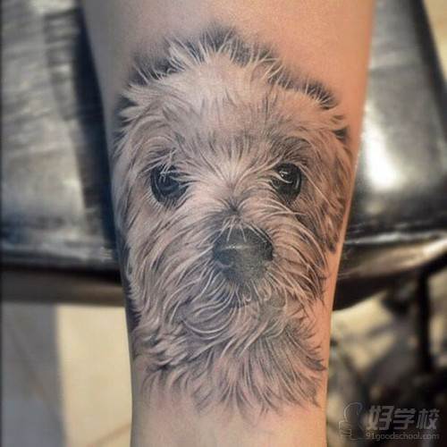 小狗图案纹身