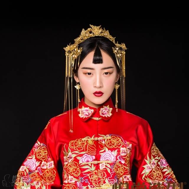 中式新娘妆造型作品