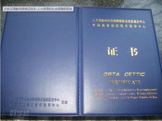 职业汉语教师级证样式