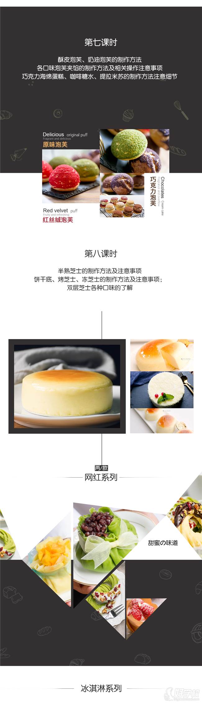 上海梵卡国际烘焙学院  课程内容