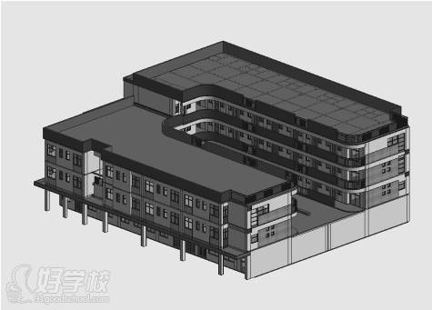 安徽智筑建筑培训中心 房建模型