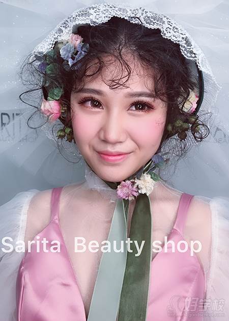 广州Sarita美妆培训  田园风化妆作品
