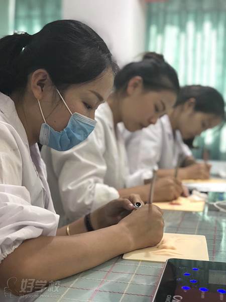 广州卡莫亚纹绣教育培训机构  学员学习风采
