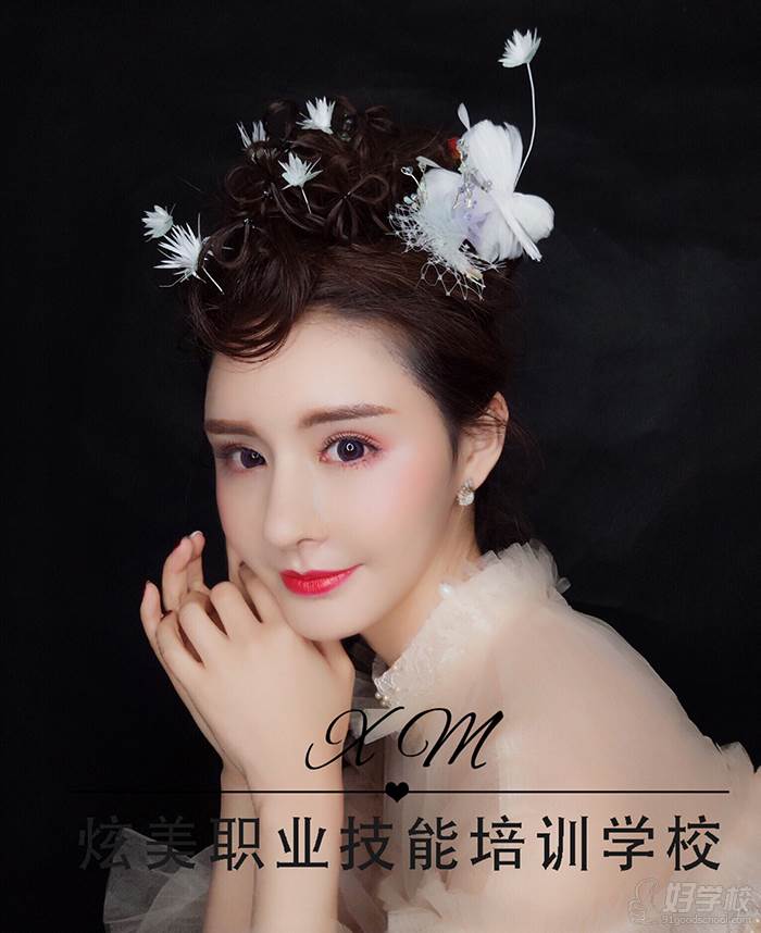 济南炫美职业技能培训学校  化妆课程作品
