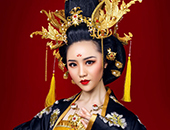 杭州宽彩化妆纹绣美甲培训中心有什么古装造型的作品展示？