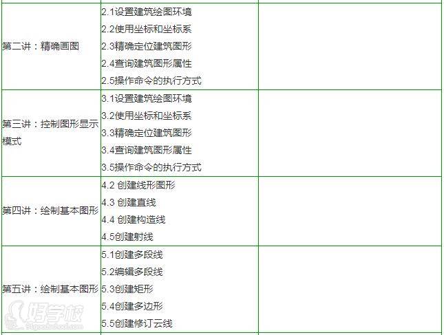 白云教育  課程安排