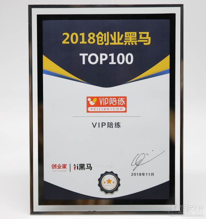VIP陪练  2018创业黑马TOP100