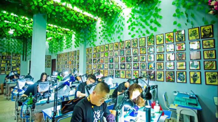 北京强势纹身艺术培训学校  学员练习