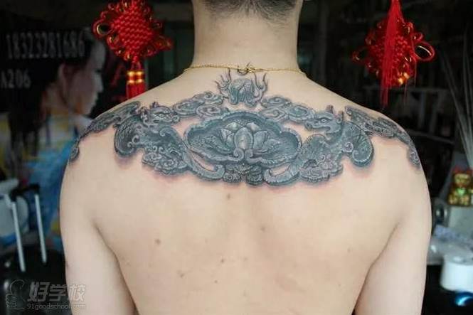 北京强势纹身艺术培训学校  真人文身图案展示