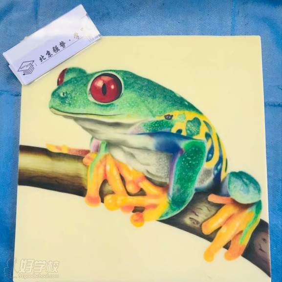 北京强势纹身艺术培训学校  作品展示青蛙