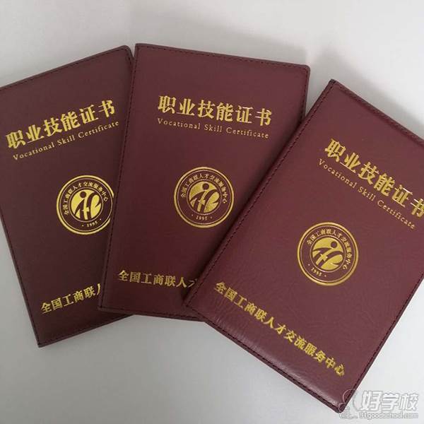 北京佳孕母婴健康管理培训学院 证书封面