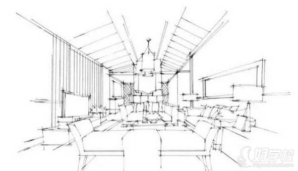 廣州量宅定制設(shè)計(jì)教育  手繪步驟-線稿