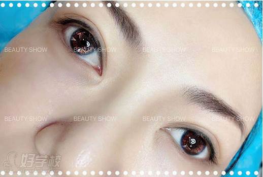上海BEAUTY SHOW美妆学院  学员双眼皮作品