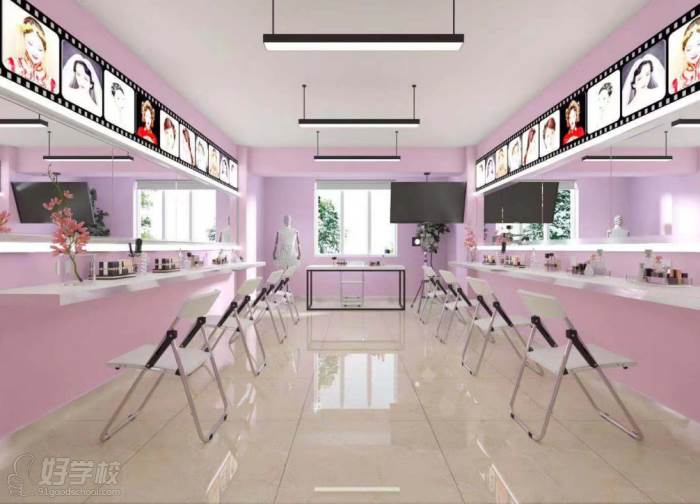 西安凯特国际美容美发化妆培训学院  作品展示  学校环境