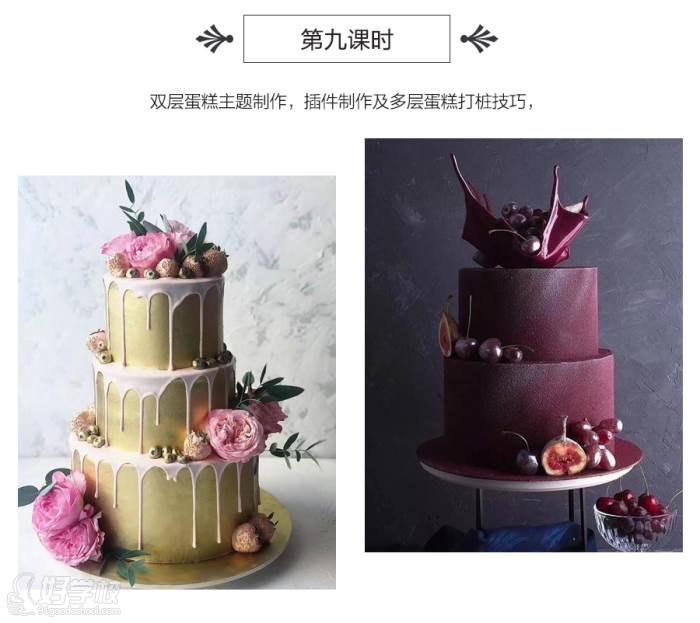 上海奇尼戈私房裱花蛋糕课程内容